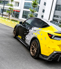 Tesla Model Y Juniper 2026-ON with Aftermarket Parts - V2 Side Skirts Carbon Fiber / FRP from CMST Tuning