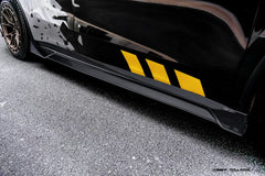 Tesla Model Y Juniper 2026-ON with Aftermarket Parts - V2 Side Skirts Carbon Fiber / FRP from CMST Tuning