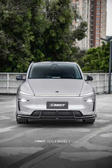 Tesla Model Y Juniper 2026-ON with Aftermarket Parts - V6 Front Lip PP Polypropylene from CMST Tuning