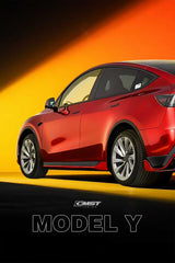 Tesla Model Y Juniper 2026-ON with Aftermarket Parts - V5 Side Skirts PP Polypropylene from CMST Tuning