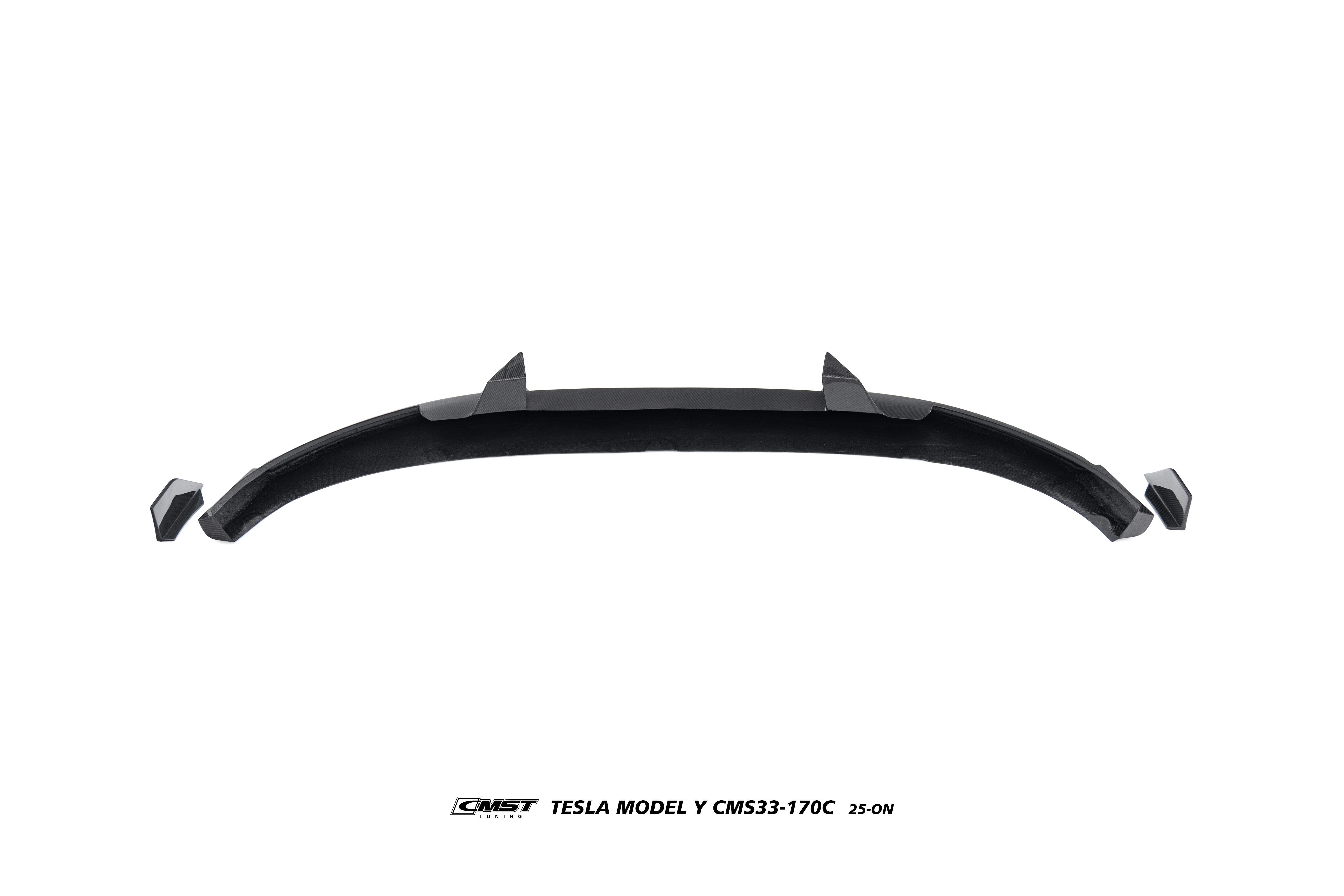 Tesla Model Y Juniper Base 2026-ON with Aftermarket Parts - Front Lip & Splitter Carbon Fiber / FRP from CMST Tuning