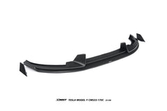 Tesla Model Y Juniper Base 2026-ON with Aftermarket Parts - Front Lip & Splitter Carbon Fiber / FRP from CMST Tuning