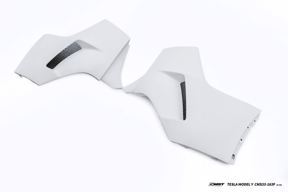 Tesla Model Y Juniper Base 2026-ON with Aftermarket Parts - Rear Bumper Carbon Fiber / FRP from CMST Tuning