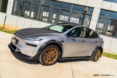 Tesla Model Y Juniper Base 2026-ON with Aftermarket Parts - Front Lip & Splitter Carbon Fiber / FRP from CMST Tuning