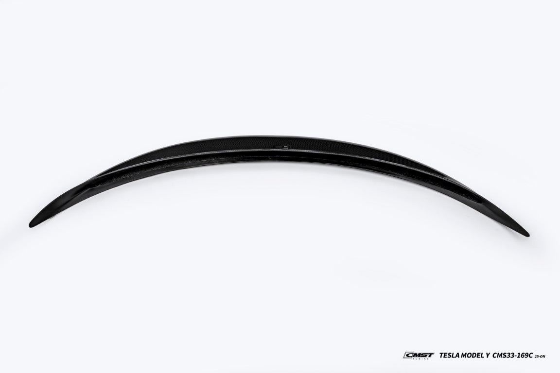 Tesla Model Y Juniper Base Performance 2026-ON with Aftermarket Parts - Rear Spoiler Carbon Fiber / FRP from CMST Tuning