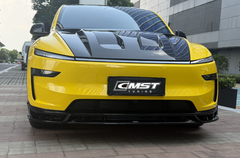 Tesla Model Y Juniper 2026-ON with Aftermarket Parts - V1 Hood Carbon Fiber / FRP from CMST Tuning