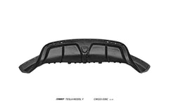 Tesla Model Y Performance AWD Long Range RWD Standard 2020 2021 2022 2023 2024 with Aftermarket Parts - V2 Rear Diffuser Carbon Fiber / FRP from CMST Tuning