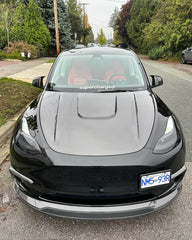 Tesla Model Y Performance AWD Long Range RWD Standard 2020 2021 2022 2023 2024 with Aftermarket Parts - V1 Hood Bonnet Carbon Fiber / FRP from CMST Tuning