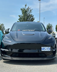 Tesla Model Y Performance AWD Long Range RWD Standard 2020 2021 2022 2023 2024 with Aftermarket Parts - V1 Hood Bonnet Carbon Fiber / FRP from CMST Tuning