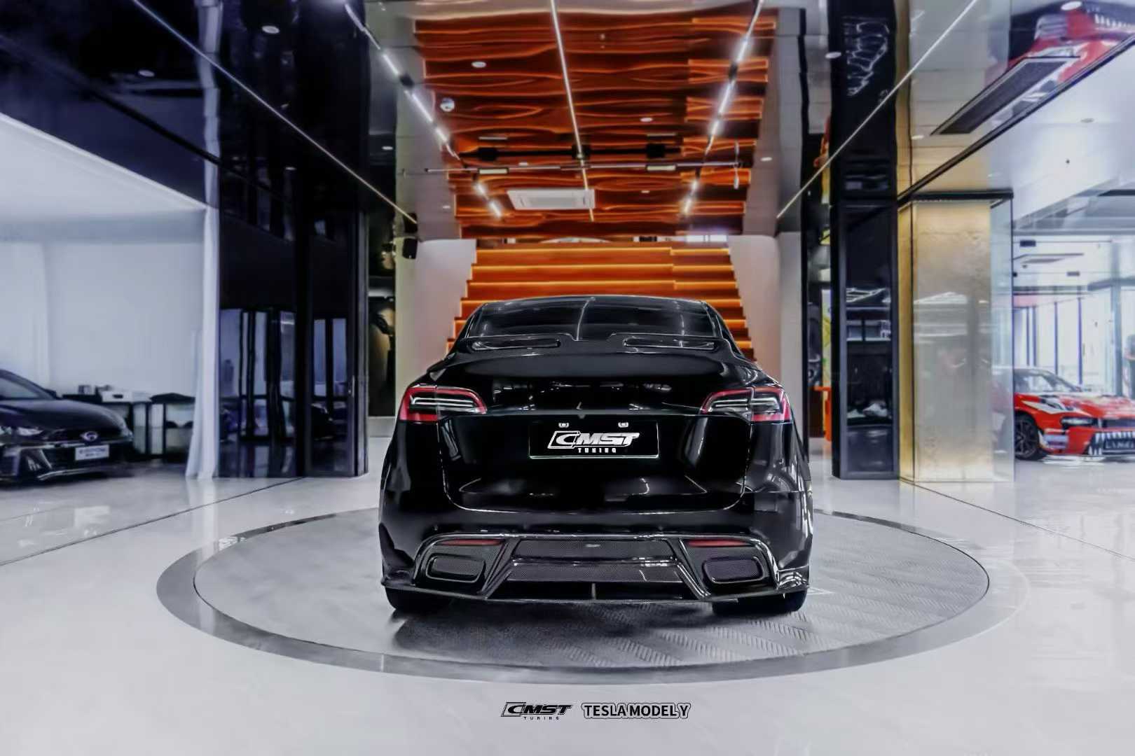 New Release! CMST Tuning Carbon Fiber Rear Bumper ver.1 for Tesla Model Y - Performance SpeedShop