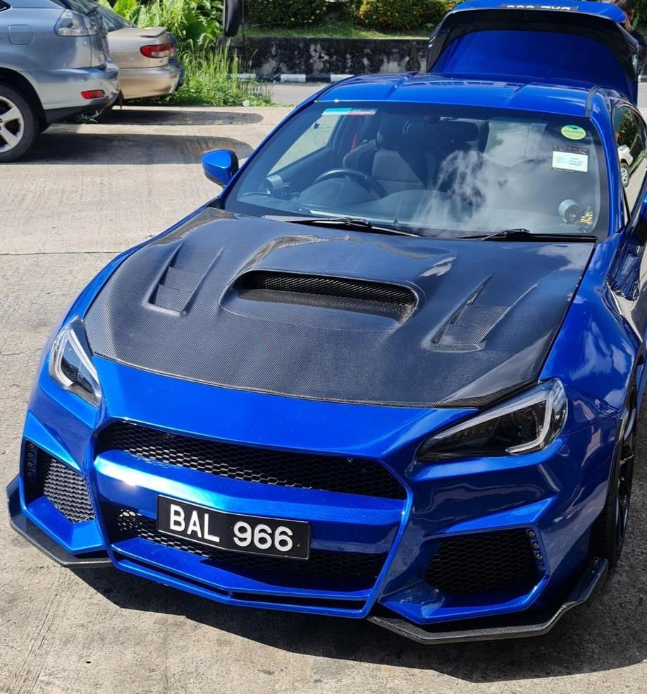 Toyota GT86 86 TRD GT SE Base ZN6 2017 2018 2019 2020 & Scion FR-S FRS ZN6 2013 2014 2015 2016 & Subaru BRZ TS Limited Premium ZN6 2013 2014 2015 2016 2017 2018 2019 2020 (compatible with CMST CITOXE widebody kit) with Aftermarket Parts - CITOXE Front Bumper & Lip Carbon Fiber / FRP from CMST Tuning