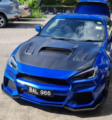 Toyota GT86 86 TRD GT SE Base ZN6 2017 2018 2019 2020 & Scion FR-S FRS ZN6 2013 2014 2015 2016 & Subaru BRZ TS Limited Premium ZN6 2013 2014 2015 2016 2017 2018 2019 2020 (compatible with CMST CITOXE widebody kit) with Aftermarket Parts - CITOXE Front Bumper & Lip Carbon Fiber / FRP from CMST Tuning