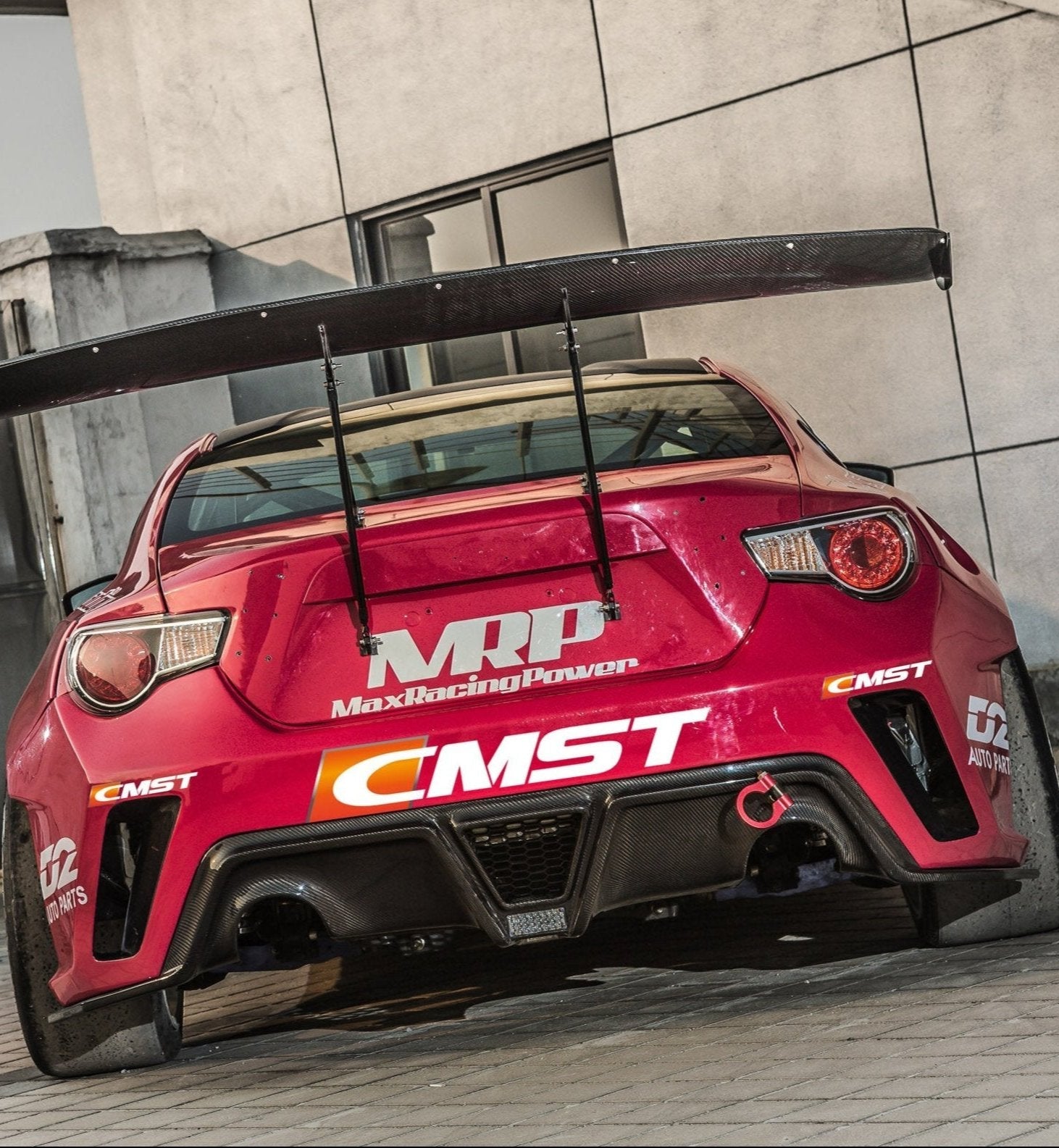 Toyota GT86 86 TRD GT SE Base ZN6 2017 2018 2019 2020 & Scion FR-S FRS ZN6 2013 2014 2015 2016 & Subaru BRZ TS Limited Premium ZN6 2013 2014 2015 2016 2017 2018 2019 2020 (compatible with CMST CITOXE widebody kit) with Aftermarket Parts - CITOXE Rear Bumper & Diffuser Carbon Fiber / FRP from CMST Tuning