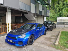 Toyota GT86 86 TRD GT SE Base ZN6 2017 2018 2019 2020 & Scion FR-S FRS ZN6 2013 2014 2015 2016 & Subaru BRZ TS Limited Premium ZN6 2013 2014 2015 2016 2017 2018 2019 2020 (compatible with CMST CITOXE widebody kit) with Aftermarket Parts - CITOXE Front Bumper & Lip Carbon Fiber / FRP from CMST Tuning