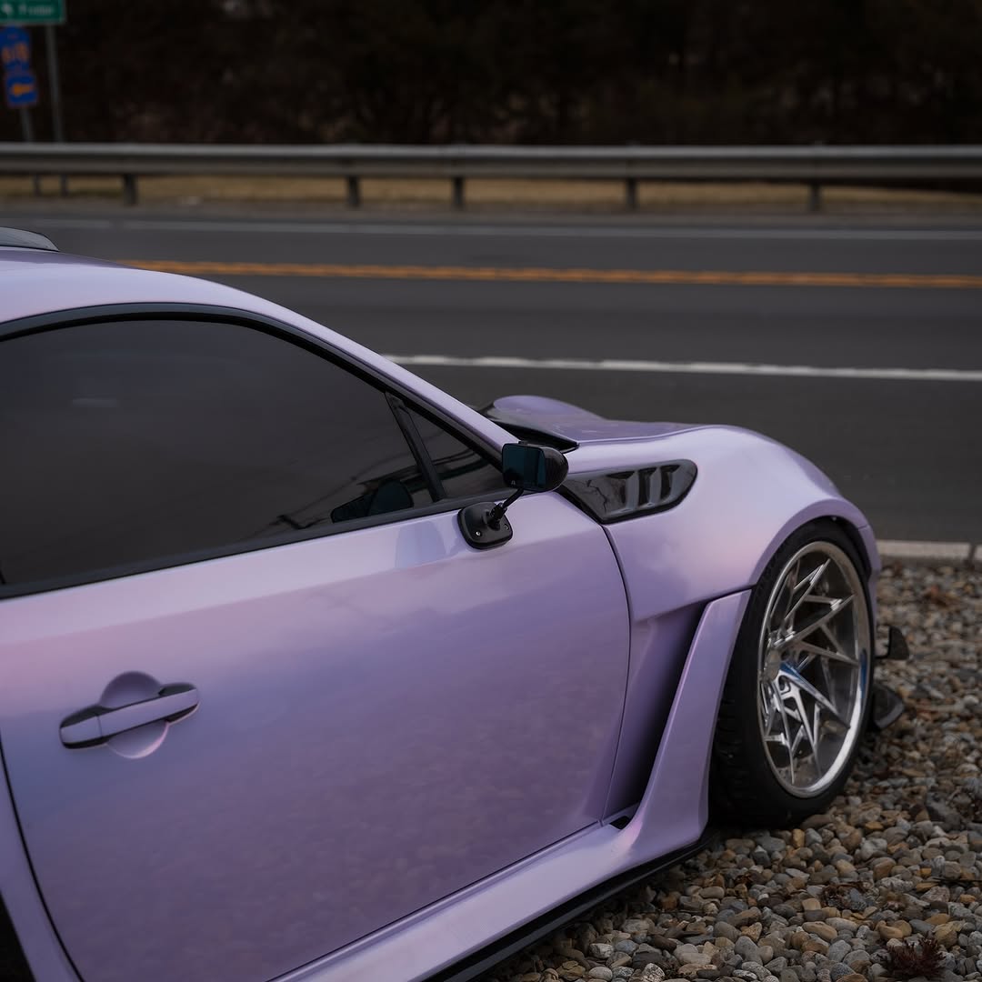 Toyota GT86 86 TRD GT SE Base ZN6 2017 2018 2019 2020 & Scion FR-S FRS ZN6 2013 2014 2015 2016 & BRZ TS Limited Premium ZN6 2013 2014 2015 2016 2017 2018 2019 2020 (compatible with ROBOT widebody kit) with Aftermarket Parts - Front Fenders Replacement & Rear Quarter Fender Flares & Side Skirts Carbon Fiber / FRP from Robot Craftsman