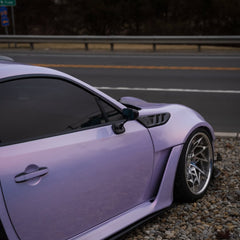 Toyota GT86 86 TRD GT SE Base ZN6 2017 2018 2019 2020 & Scion FR-S FRS ZN6 2013 2014 2015 2016 & BRZ TS Limited Premium ZN6 2013 2014 2015 2016 2017 2018 2019 2020 (compatible with ROBOT widebody kit) with Aftermarket Parts - Front Fenders Replacement & Rear Quarter Fender Flares & Side Skirts Carbon Fiber / FRP from Robot Craftsman