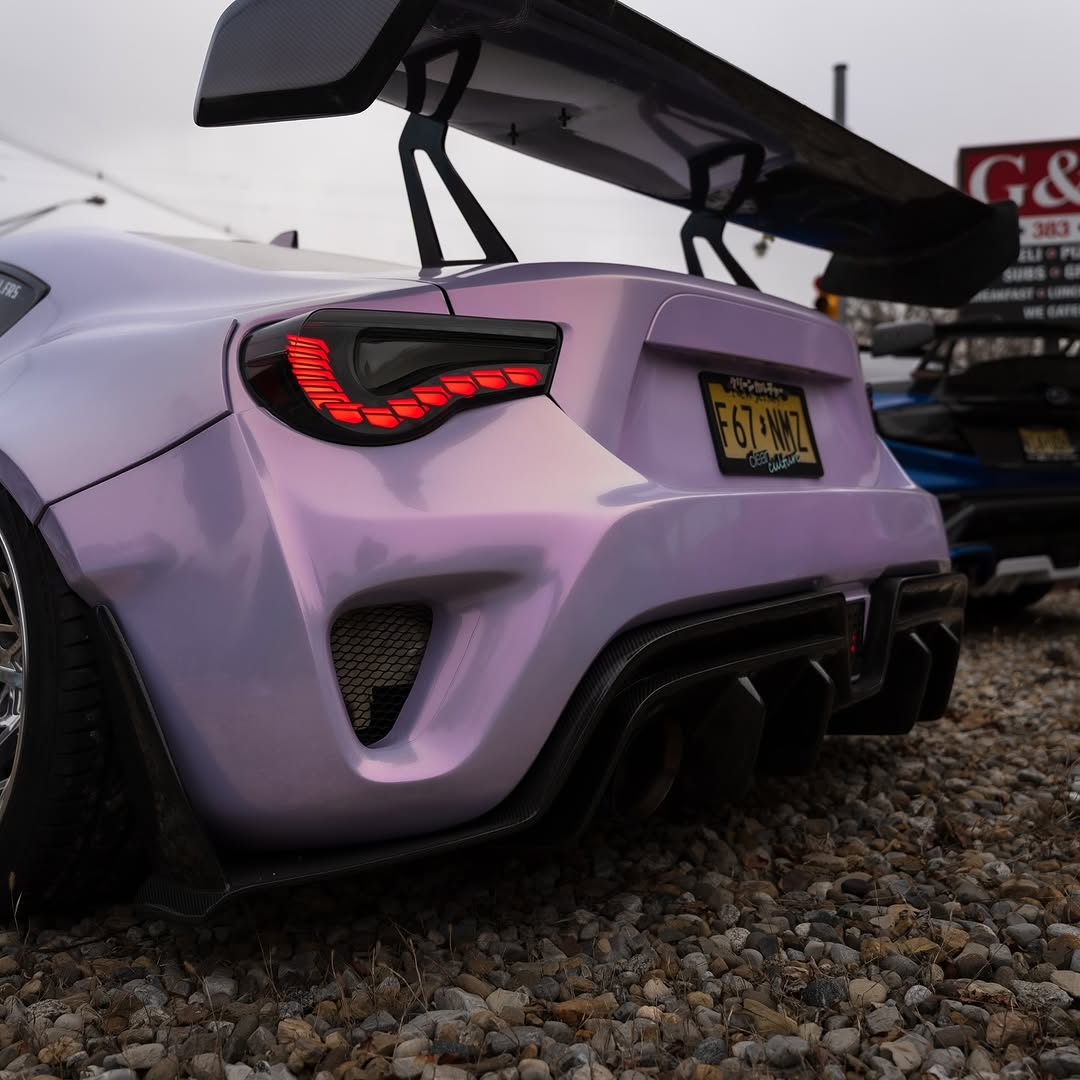 Toyota GT86 86 TRD GT SE Base ZN6 2017 2018 2019 2020 & Scion FR-S FRS ZN6 2013 2014 2015 2016 & BRZ TS Limited Premium ZN6 2013 2014 2015 2016 2017 2018 2019 2020 (compatible with ROBOT widebody kit) with Aftermarket Parts - Rear Bumper & Diffuser Carbon Fiber / FRP from Robot Craftsman