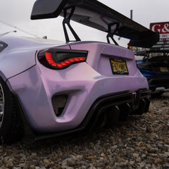 Toyota GT86 86 TRD GT SE Base ZN6 2017 2018 2019 2020 & Scion FR-S FRS ZN6 2013 2014 2015 2016 & BRZ TS Limited Premium ZN6 2013 2014 2015 2016 2017 2018 2019 2020 (compatible with ROBOT widebody kit) with Aftermarket Parts - Rear Bumper & Diffuser Carbon Fiber / FRP from Robot Craftsman