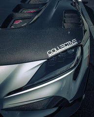 Toyota Supra MK5 A90 A91 3.0 2.0 2020 2021 2022 2023 2024 with Aftermarket Parts - V1 Vented Hood Bonnet Carbon Fiber / FRP from CMST Tuning
