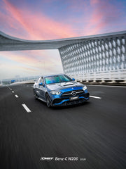 Mercedes Benz C-Class C43 AMG C300 (with sport-package bumper) W206 S206 2021-ON with Aftermarket Parts - Upper Valences Carbon Fiber / FRP from CMST Tuning