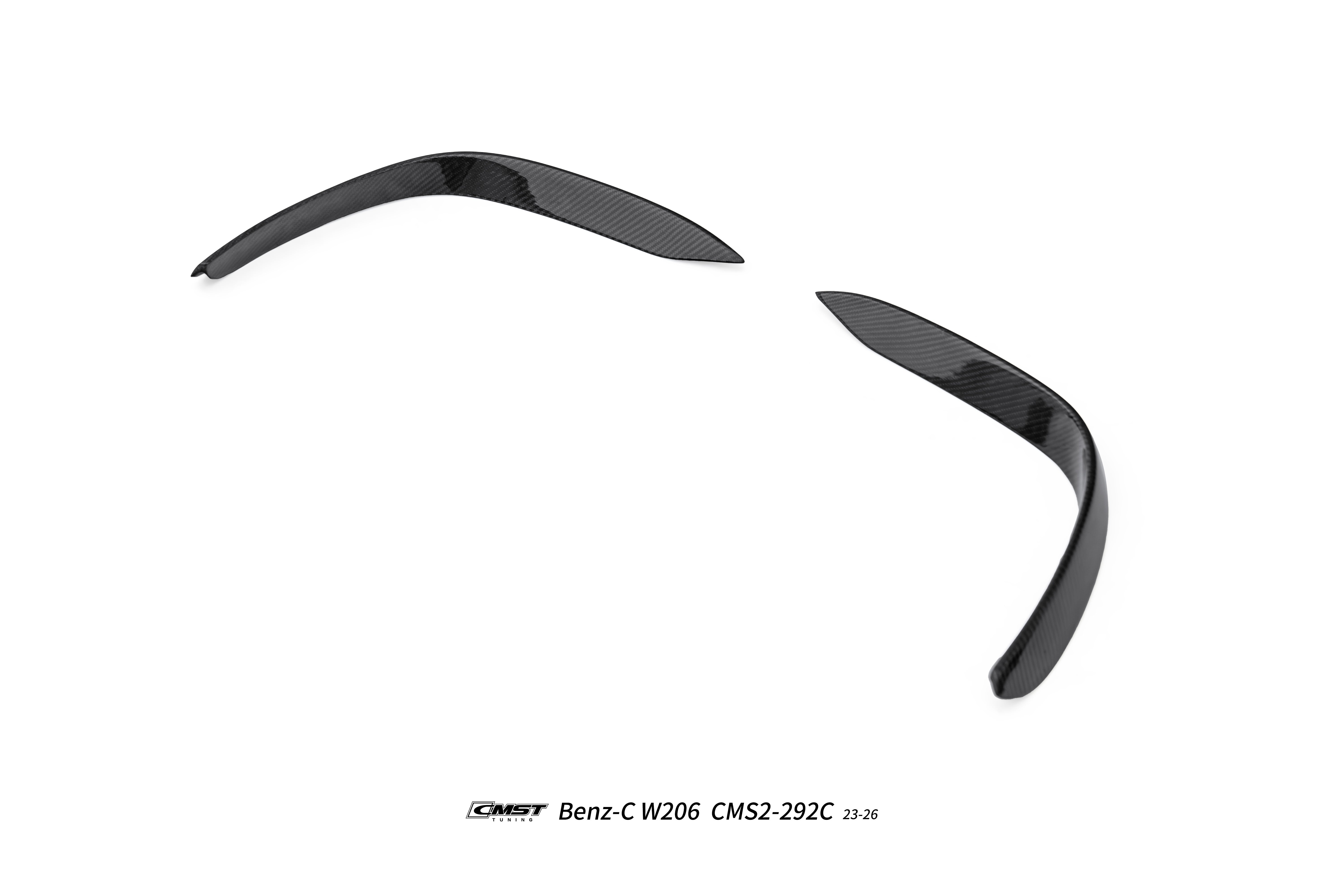 Mercedes Benz C-Class C43 AMG C300 (with sport-package bumper) W206 S206 2021-ON with Aftermarket Parts - Upper Valences Carbon Fiber / FRP from CMST Tuning