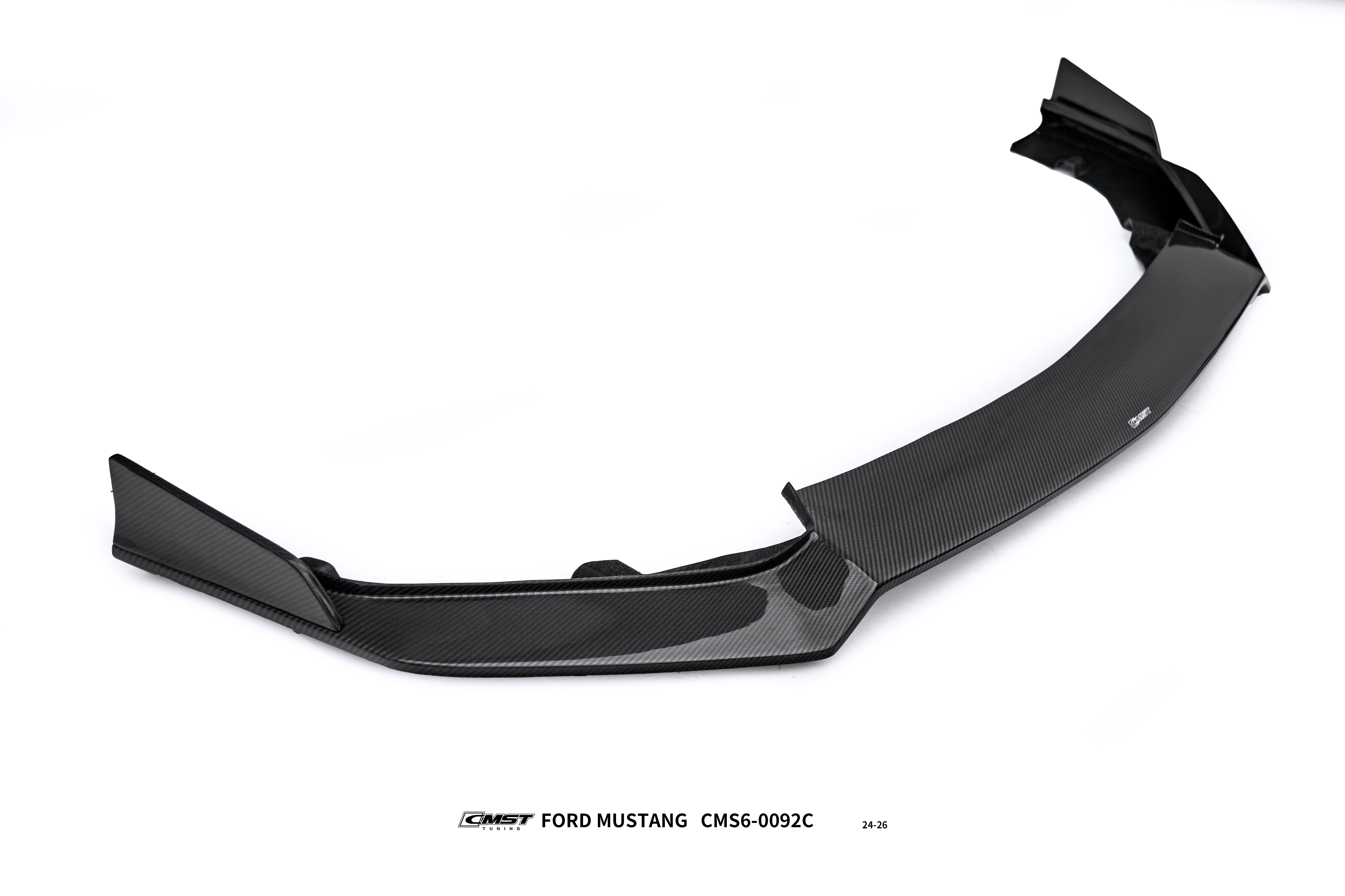Ford Mustang S650 GT 2024-ON with Aftermarket Parts - V1 Front Lip Carbon Fiber / FRP from CMST Tuning