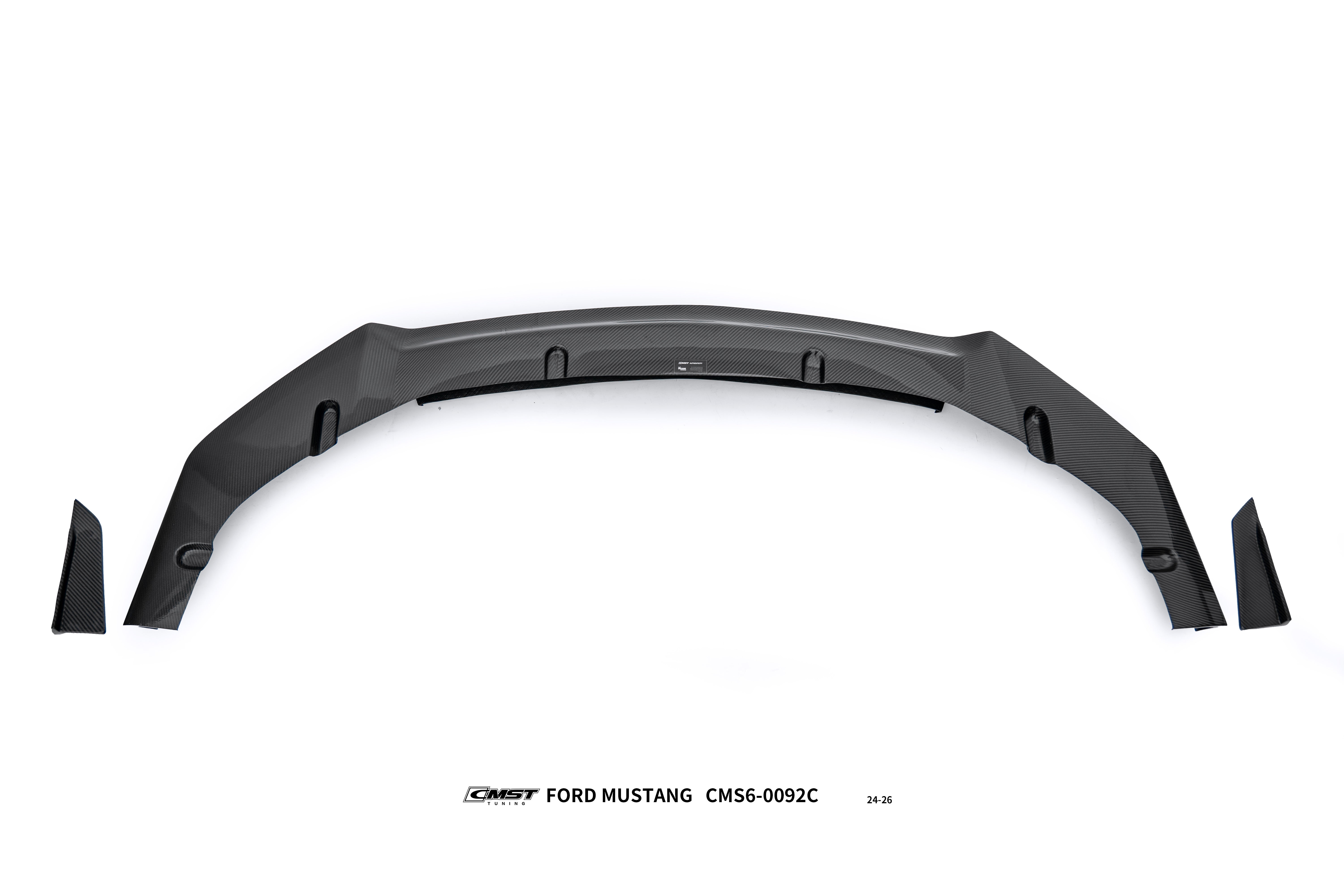 Ford Mustang S650 GT 2024-ON with Aftermarket Parts - V1 Front Lip Carbon Fiber / FRP from CMST Tuning