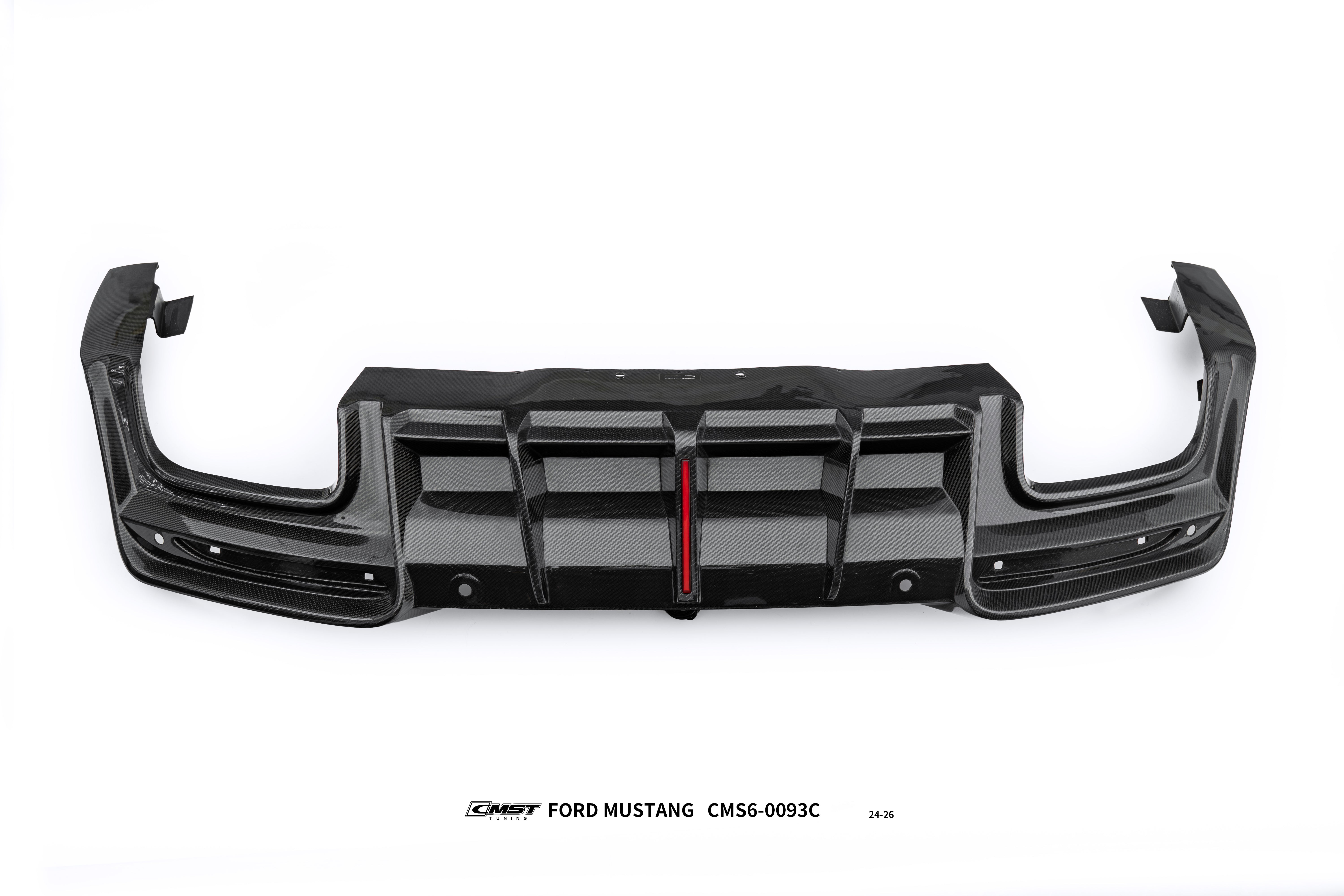 Ford Mustang S650 2.3 Ecoboost 5.0 GT Dark Horse 2024-ON with Aftermarket Parts - V1 Rear Diffuser Carbon Fiber / FRP from CMST Tuning