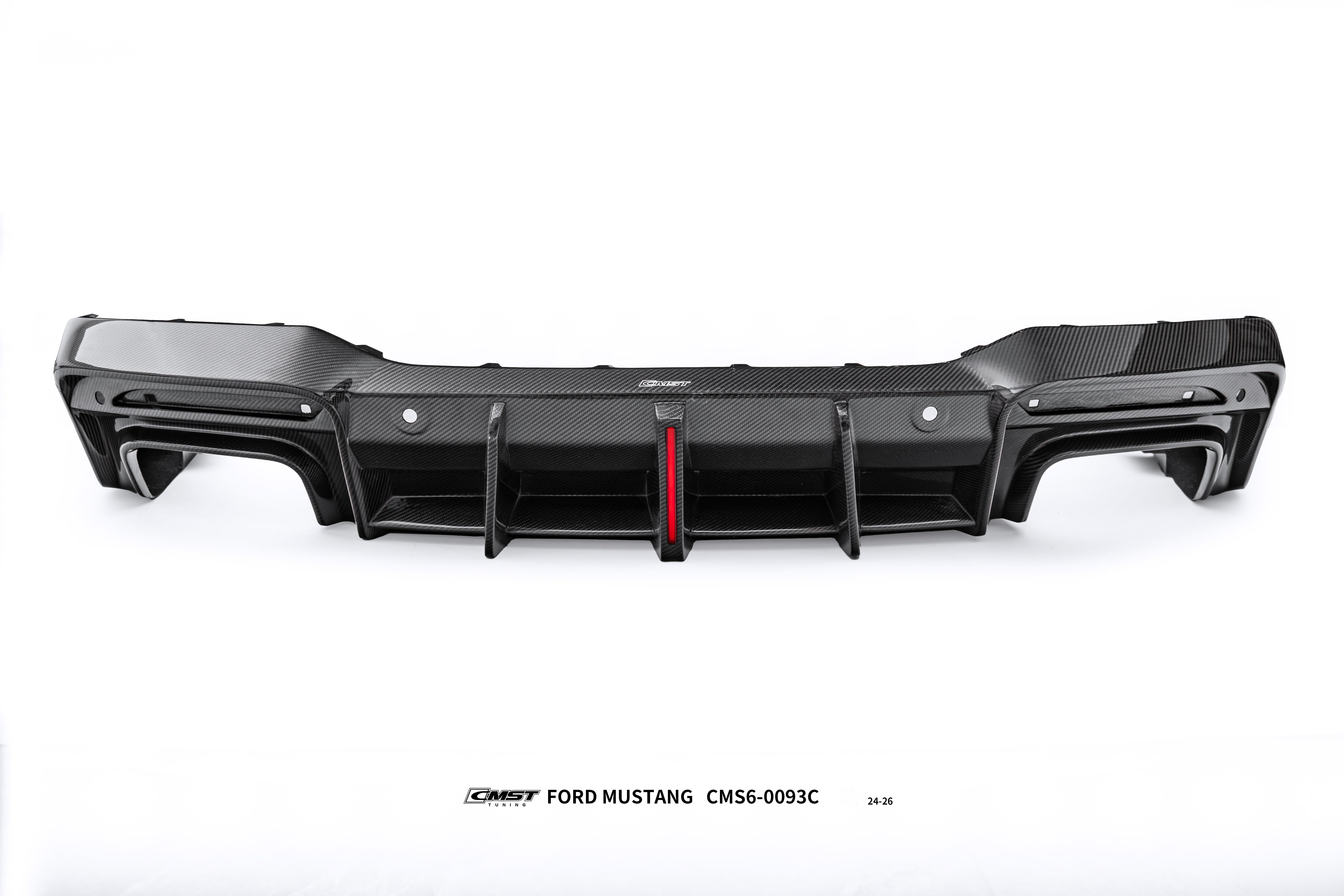 Ford Mustang S650 2.3 Ecoboost 5.0 GT Dark Horse 2024-ON with Aftermarket Parts - V1 Rear Diffuser Carbon Fiber / FRP from CMST Tuning
