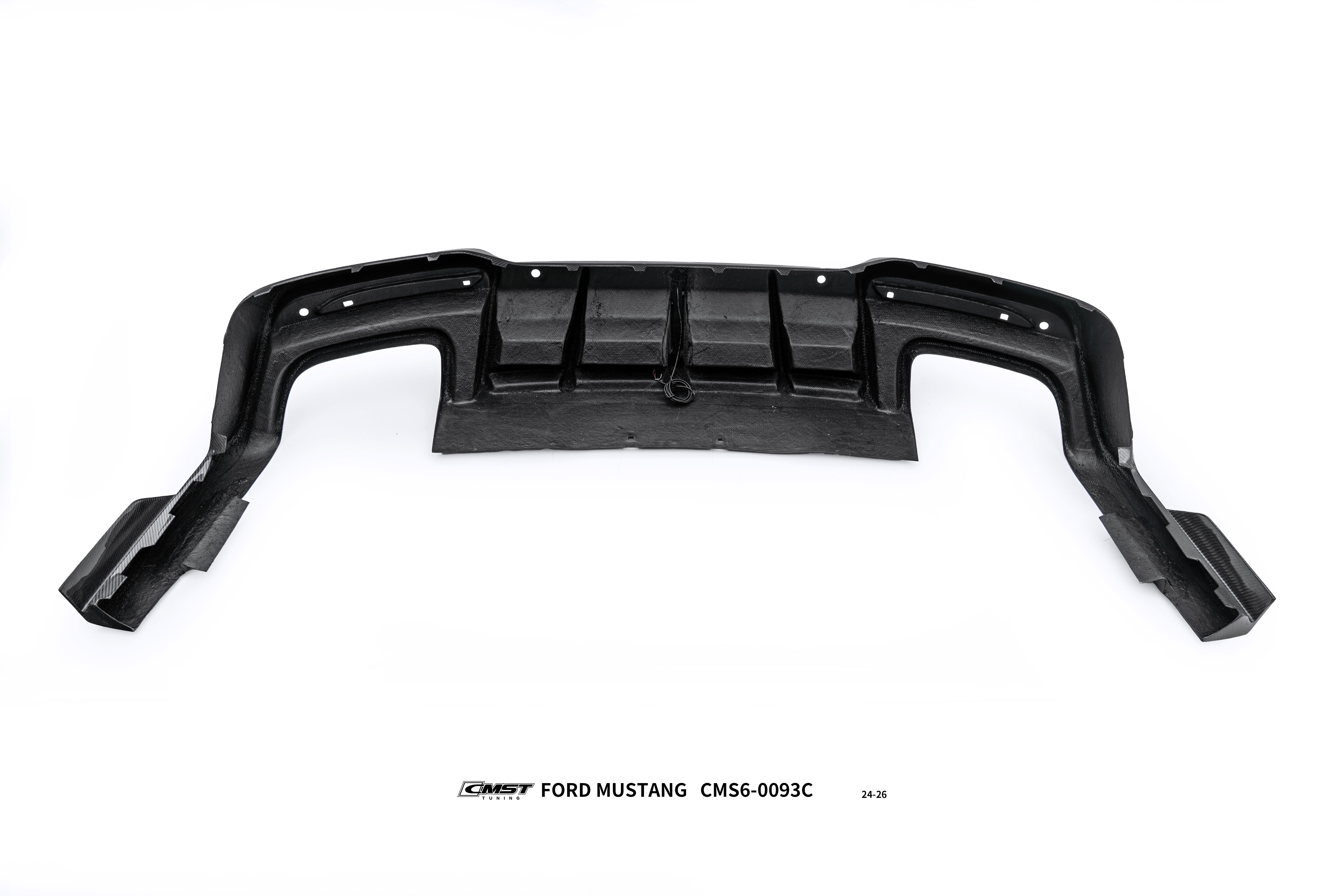 Ford Mustang S650 2.3 Ecoboost 5.0 GT Dark Horse 2024-ON with Aftermarket Parts - V1 Rear Diffuser Carbon Fiber / FRP from CMST Tuning