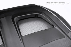 Ford Mustang S650 2.3 Ecoboost 5.0 GT Dark Horse 2024-ON with Aftermarket Parts - V1 GTD Style Hood Carbon Fiber / FRP from CMST Tuning