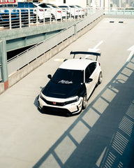 Honda Civic Type-R FL5 2023 2024 with Aftermarket Parts - V1 Hood Bonnet Carbon Fiber from CMST Tuning