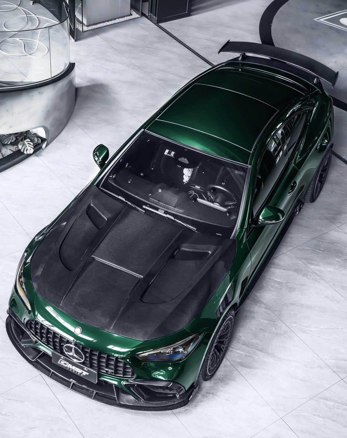 Mercedes Benz CLE-Class AMG CLE 53 / 450 / 300 C236 A236 2024-ON with Aftermarket Parts - V3 Hood Carbon Fiber / FRP from CMST Tuning