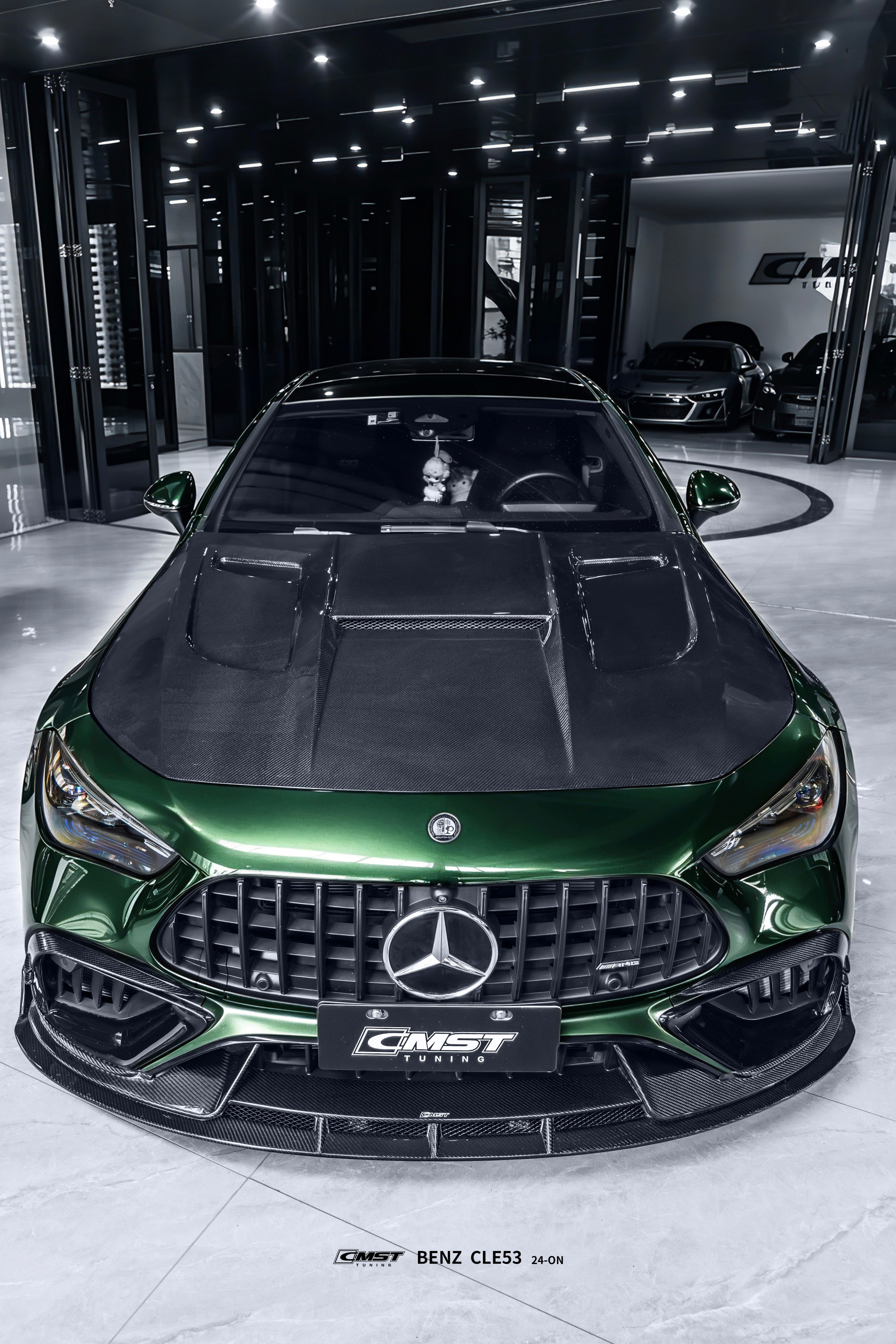 Mercedes Benz CLE-Class AMG CLE 53 / 450 / 300 C236 A236 2024-ON with Aftermarket Parts - V3 Hood Carbon Fiber / FRP from CMST Tuning