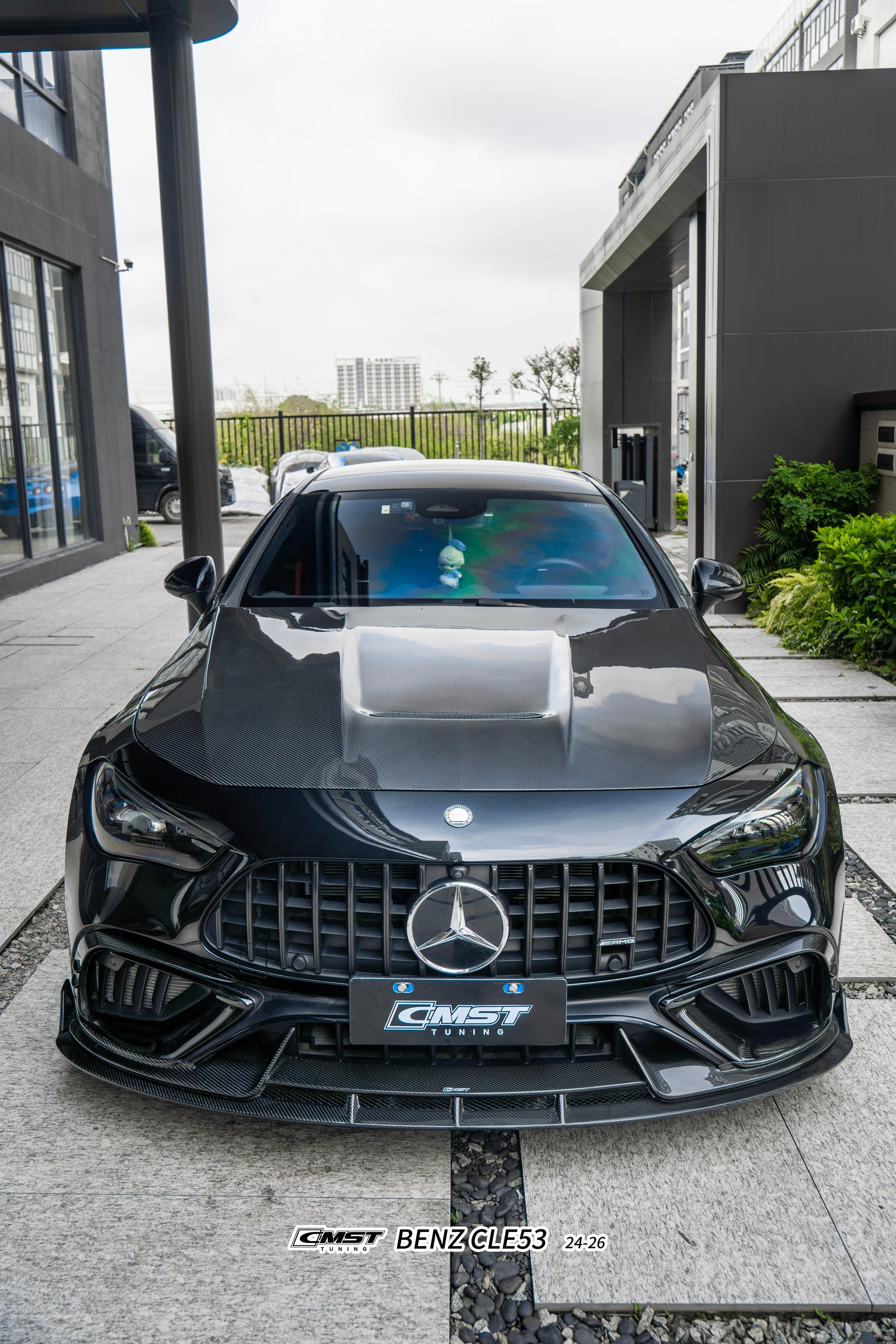 Mercedes Benz CLE-Class AMG CLE 53 / 450 / 300 C236 A236 2024-ON with Aftermarket Parts - V1 Hood Dry Pre-preg Carbon Fiber / FRP from CMST Tuning