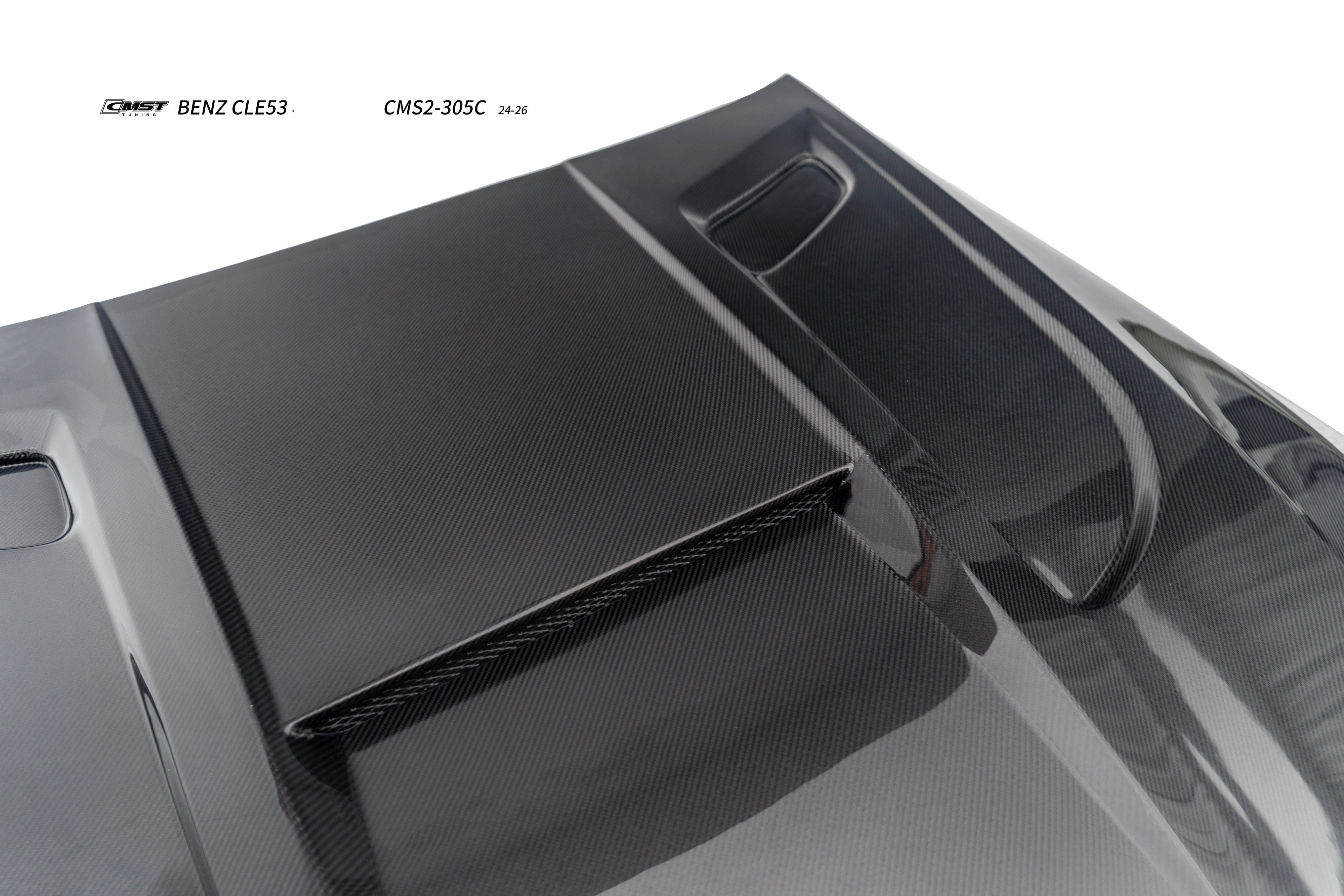 Mercedes Benz CLE-Class AMG CLE 53 / 450 / 300 C236 A236 2024-ON with Aftermarket Parts - V3 Hood Carbon Fiber / FRP from CMST Tuning