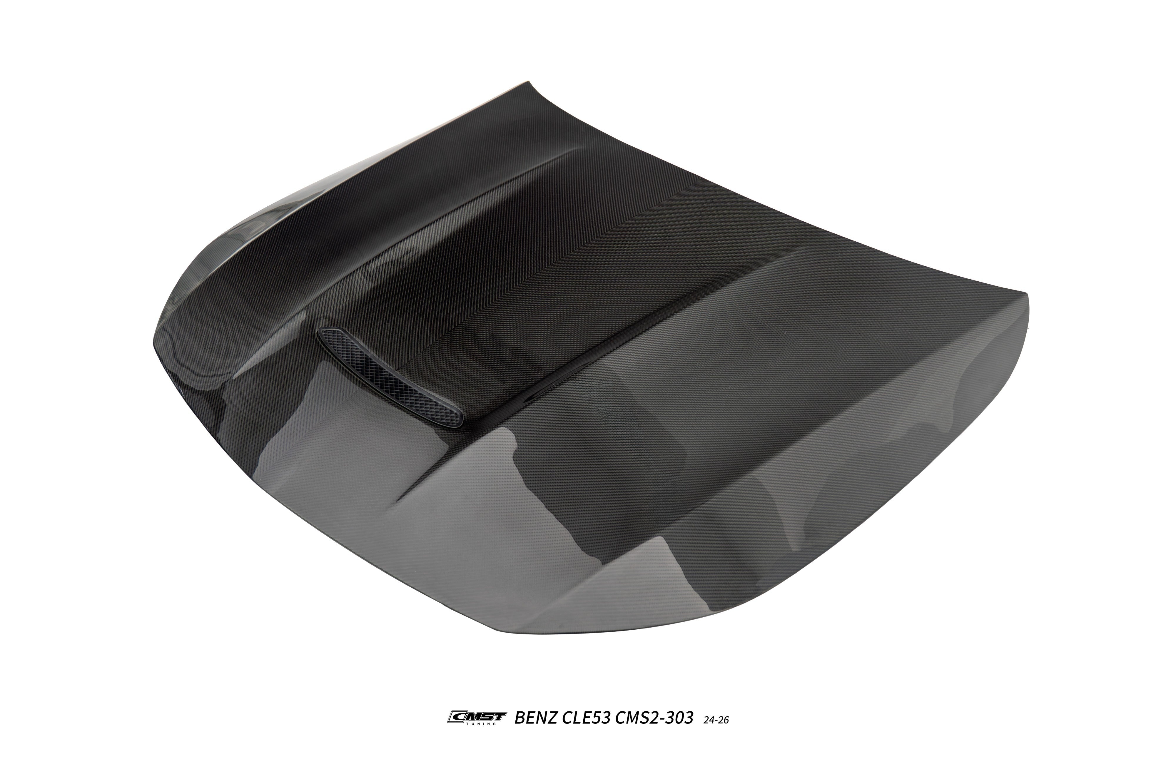 Mercedes Benz CLE-Class AMG CLE 53 / 450 / 300 C236 A236 2024-ON with Aftermarket Parts - V1 Hood Dry Pre-preg Carbon Fiber / FRP from CMST Tuning