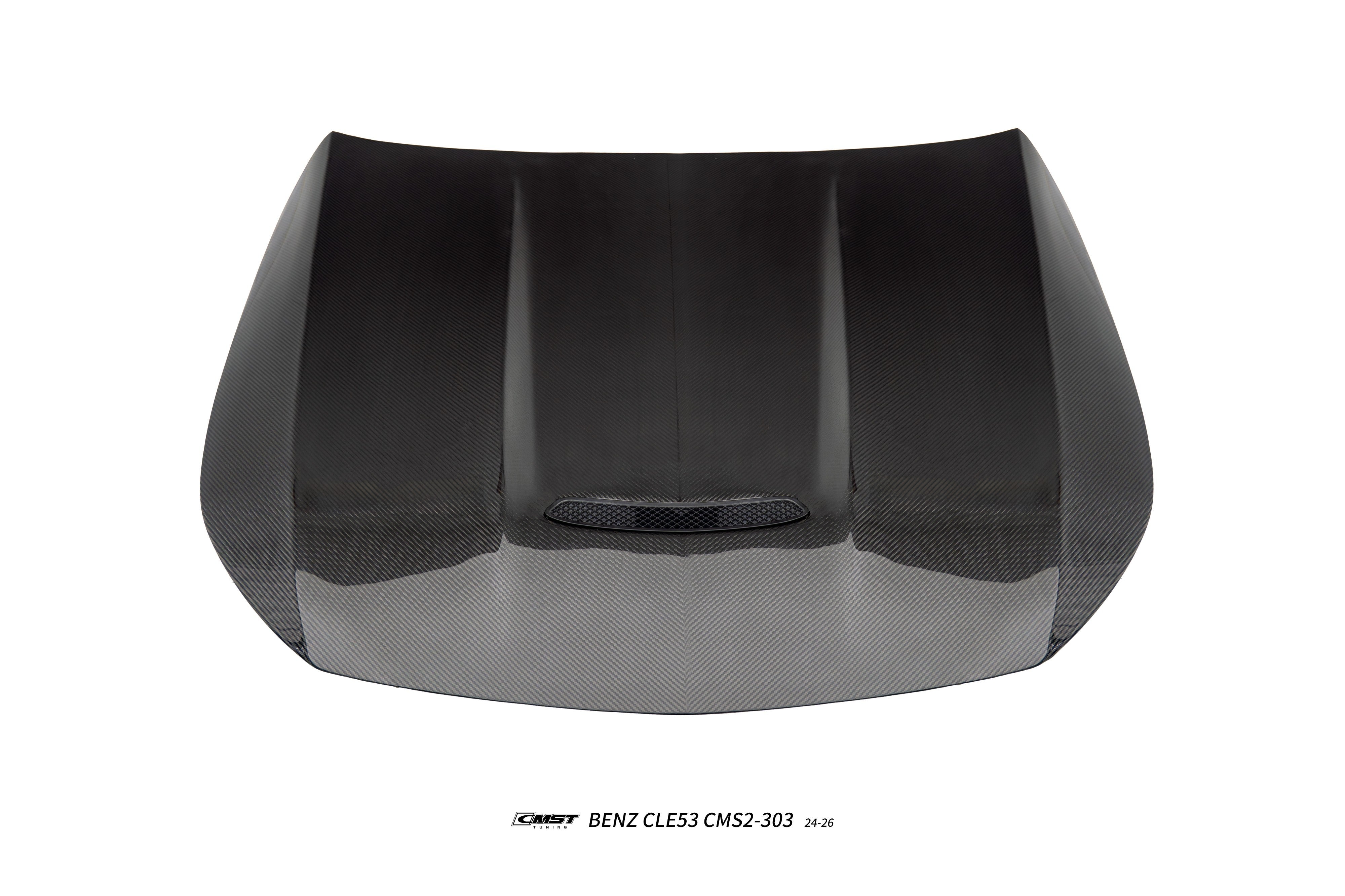 Mercedes Benz CLE-Class AMG CLE 53 / 450 / 300 C236 A236 2024-ON with Aftermarket Parts - V1 Hood Dry Pre-preg Carbon Fiber / FRP from CMST Tuning