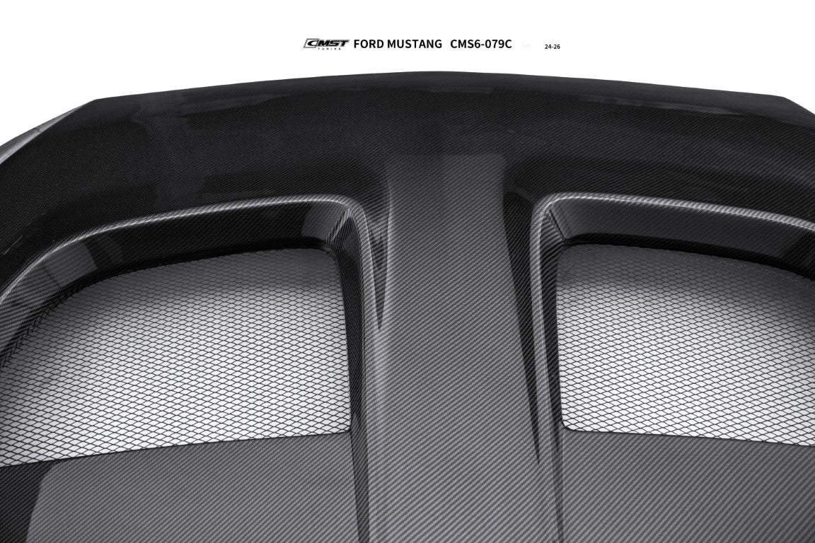 Ford Mustang S650 2.3 Ecoboost 5.0 GT Dark Horse 2024-ON with Aftermarket Parts - GTD Style Full Complete Kit Carbon Fiber / FRP from CMST Tuning
