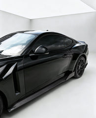 Ford Mustang S650 2.3 Ecoboost 5.0 GT Dark Horse 2024-ON with Aftermarket Parts - V1 Side Skirts Carbon Fiber / FRP from CMST Tuning