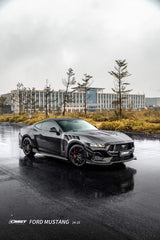 Ford Mustang S650 2.3 Ecoboost 5.0 GT Dark Horse 2024-ON with Aftermarket Parts - V1 Side Skirts Carbon Fiber / FRP from CMST Tuning
