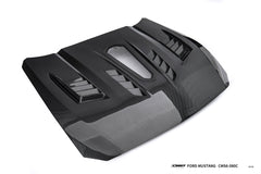 Ford Mustang S650 2.3 Ecoboost 5.0 GT Dark Horse 2024-ON with Aftermarket Parts - V2 Clearview Glass Transparent Hood Carbon Fiber / FRP from CMST Tuning