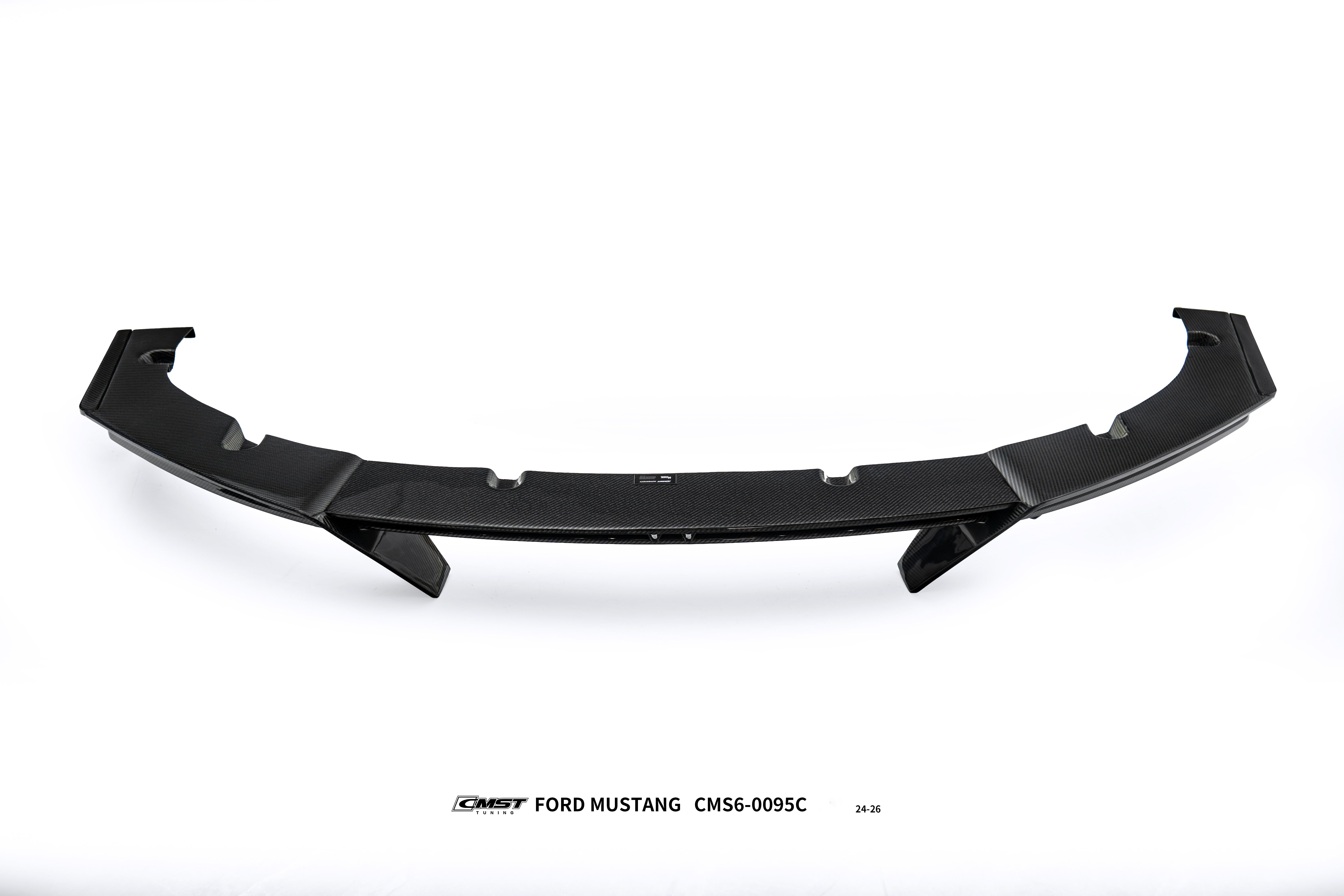 Ford Mustang S650 GT 2024-ON with Aftermarket Parts - V2 Front Lip Carbon Fiber / FRP from CMST Tuning