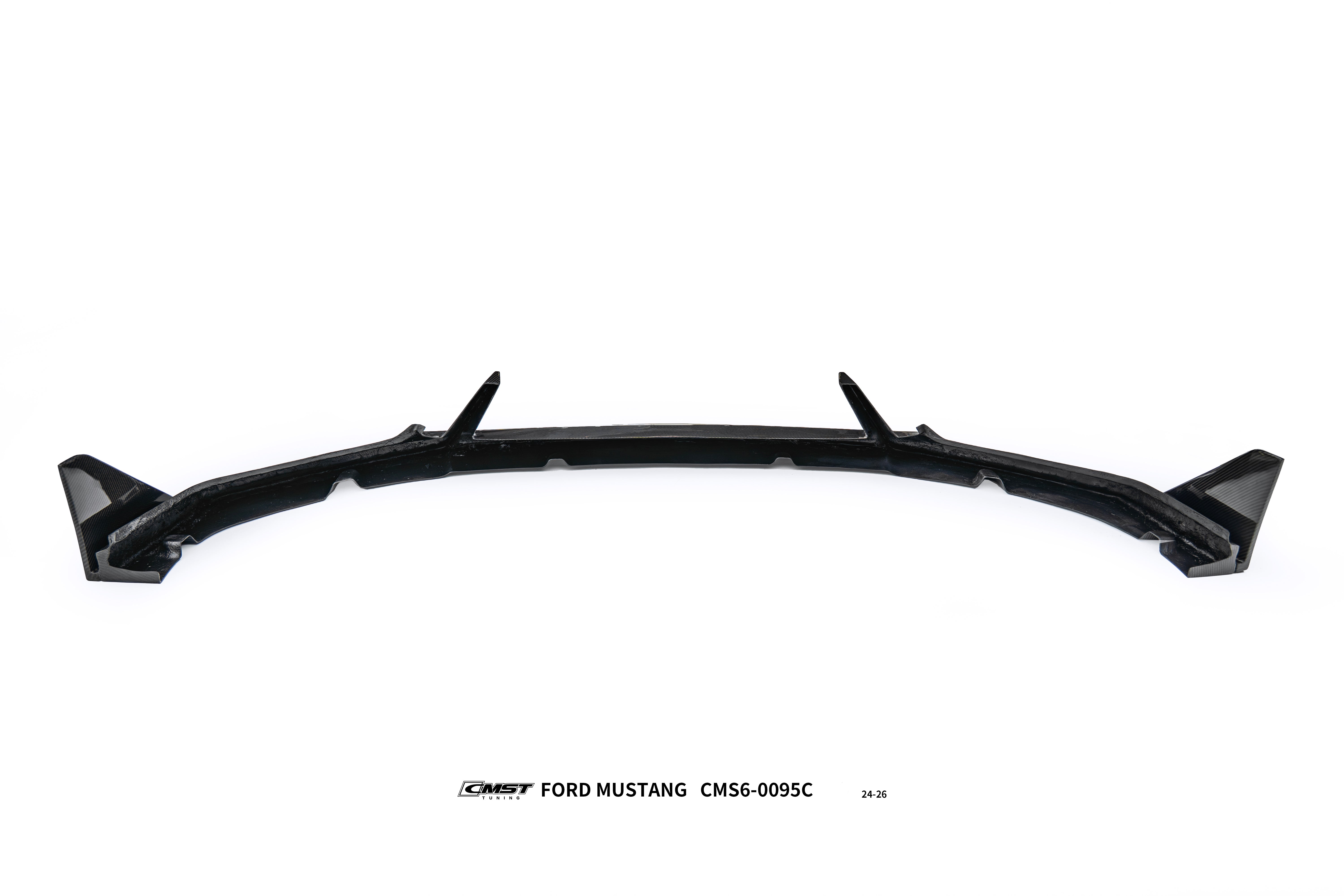 Ford Mustang S650 GT 2024-ON with Aftermarket Parts - V2 Front Lip Carbon Fiber / FRP from CMST Tuning
