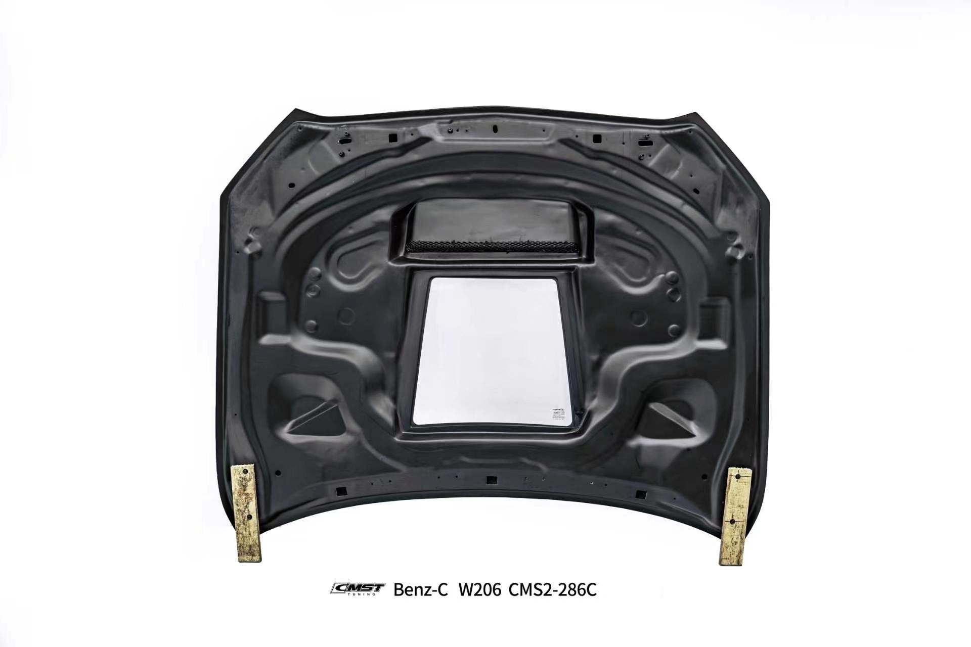 Mercedes Benz C-Class C63S C63 C43 AMG C300 W206 S206 2021-ON with Aftermarket Parts - V2 Hood Carbon Fiber / FRP from CMST Tuning