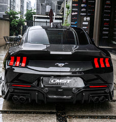 Ford Mustang S650 2.3 Ecoboost 5.0 GT Dark Horse 2024-ON with Aftermarket Parts - V2 Rear Diffuser Carbon Fiber / FRP from CMST Tuning