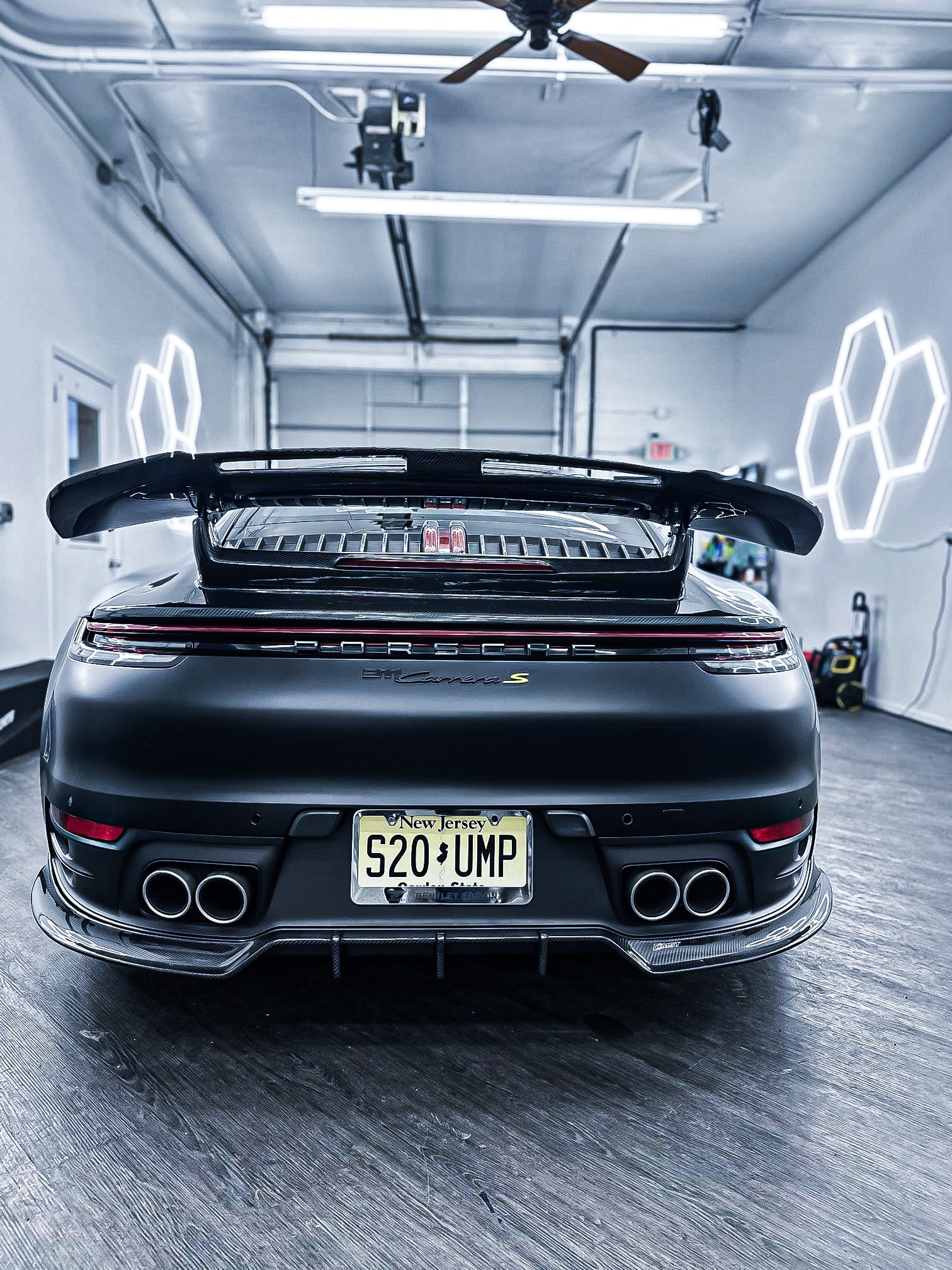 Porsche 911 992 992.1 Carrera Base/S/T/4/4S/Targa 4/Targa 4S/GTS 2020 2021 2022 2023 2024 with Aftermarket Parts - V2 Rear Wing Carbon Fiber/FRP from CMST Tuning