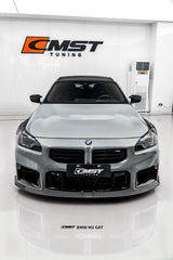 BMW M2CS M2 G87 2023-ON with Aftermarket Parts - V2 Style Front Lip Dry Pre-preg Carbon Fiber / FRP from CMST Tuning