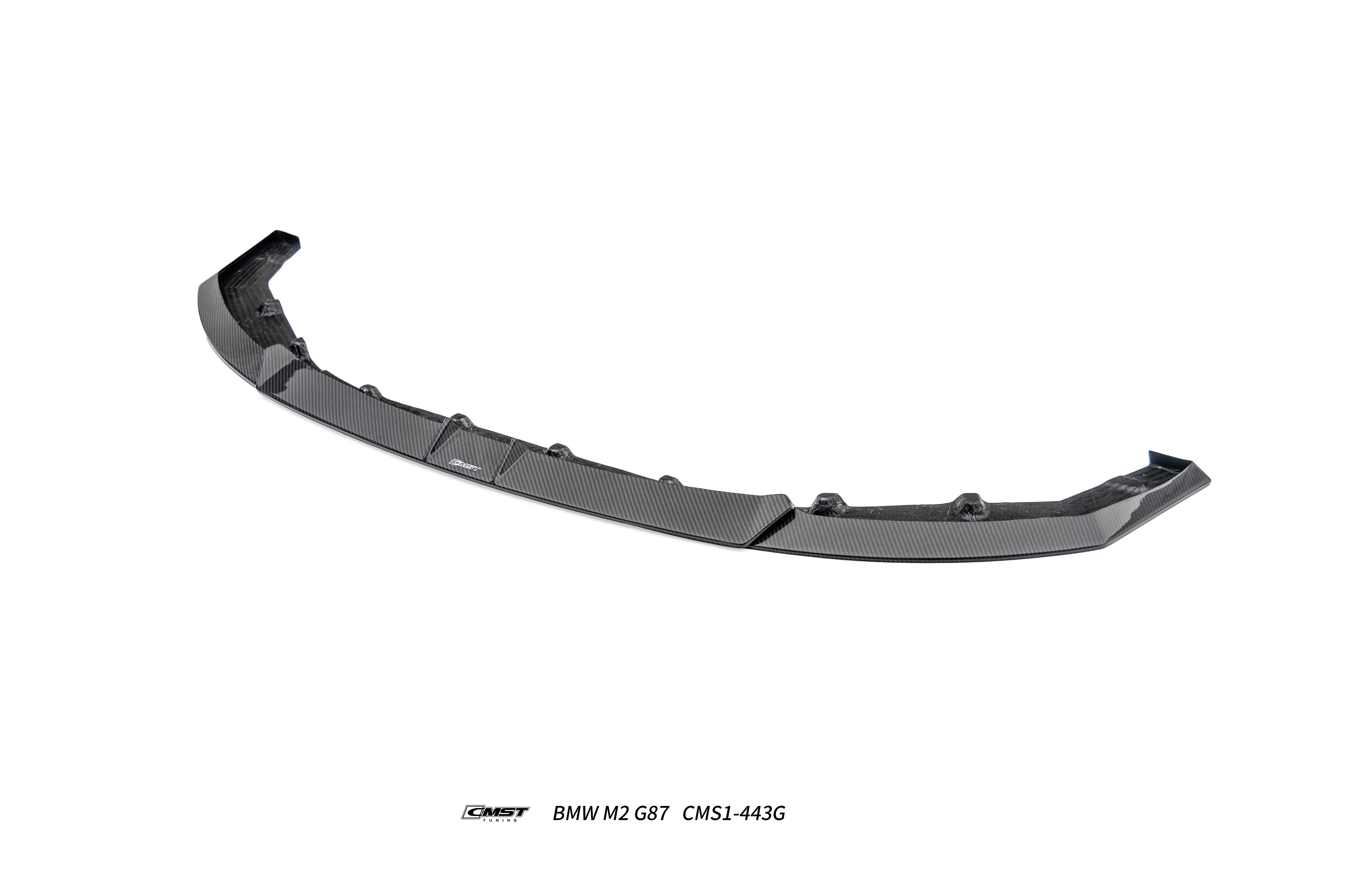 BMW M2CS M2 G87 2023-ON with Aftermarket Parts - V2 Style Front Lip Dry Pre-preg Carbon Fiber / FRP from CMST Tuning