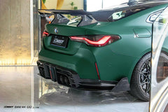 BMW M3CS M3C M3 G80 G81 2021-ON & M4CS M4C M4 G82 G83 2021-ON with Aftermarket Parts - V2 Style Rear Diffuser & Canards Dry Pre-preg Carbon Fiber / FRP from CMST Tuning